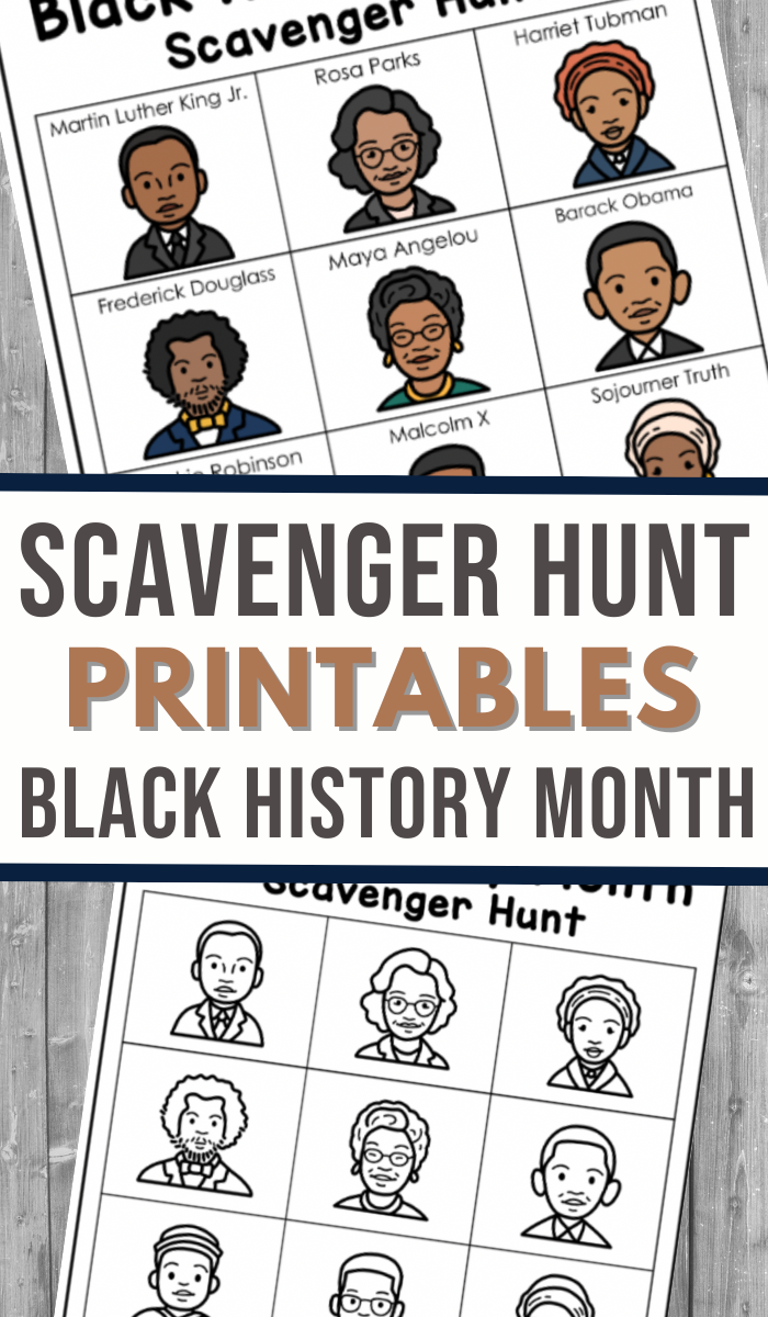 Black History Month Scavenger Hunt Worksheets 3 Boys And A Dog Black History Month Scavenger Hunt Worksheets 3 Boys And A Dog
