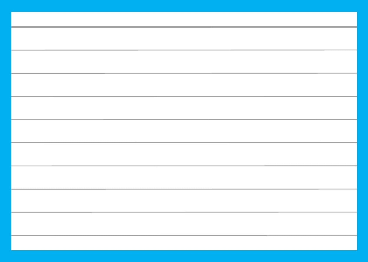 Blue Flashcards A7 Flashcards And Stationery