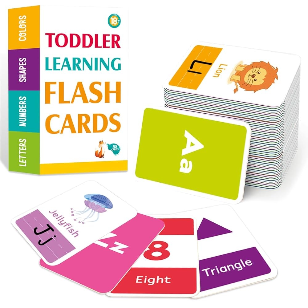 BoloShine Pack Of 58 English Flashcards For Children From 2 4 Years Numbers Letters Shapes Colours Learning Cards For Toddlers Language Promotion Games Gift For Boys And Girls Amazon de Toys