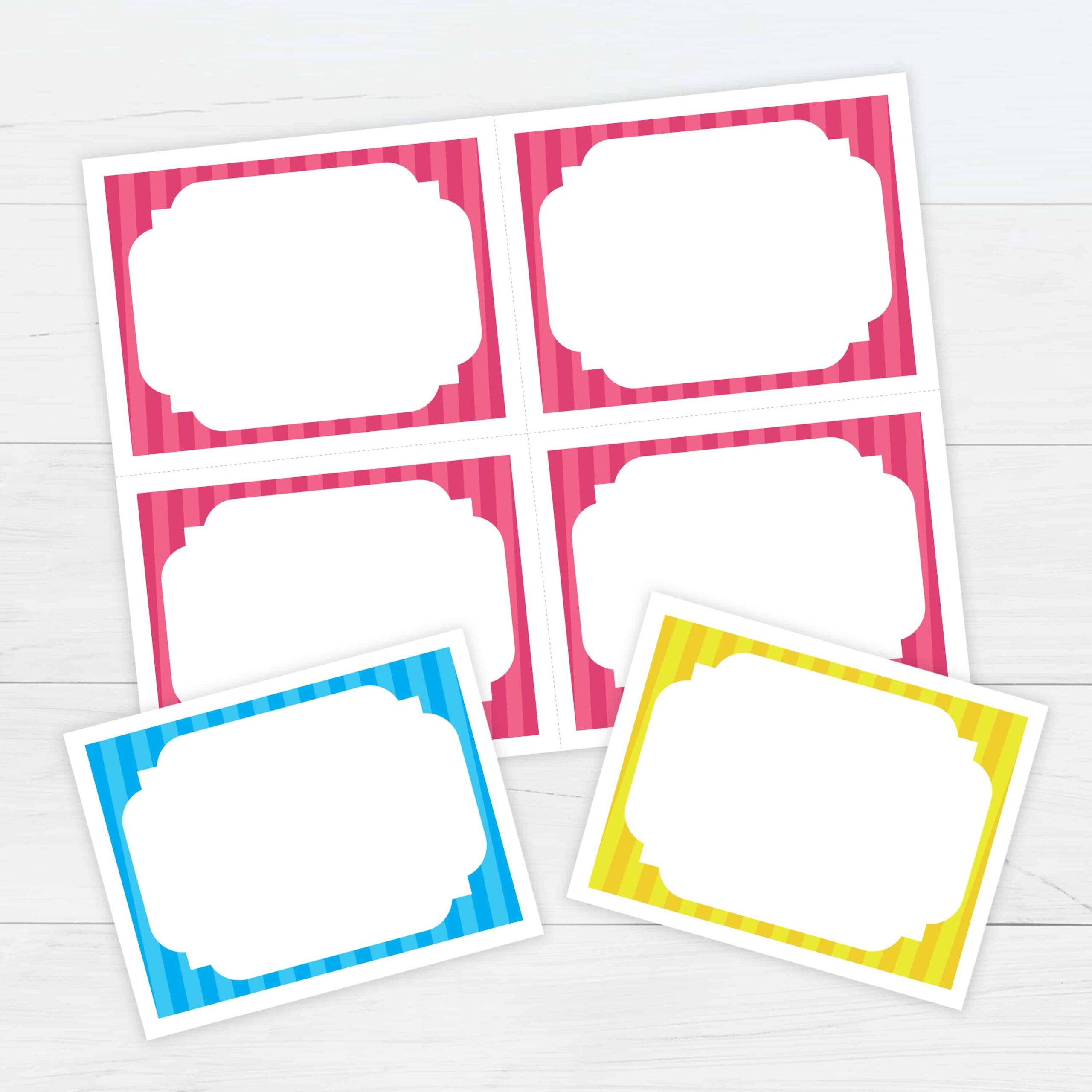 Bordered Flashcards 2 Template Free Printable Download Bordered Flashcards 2 Template Free Printable Download