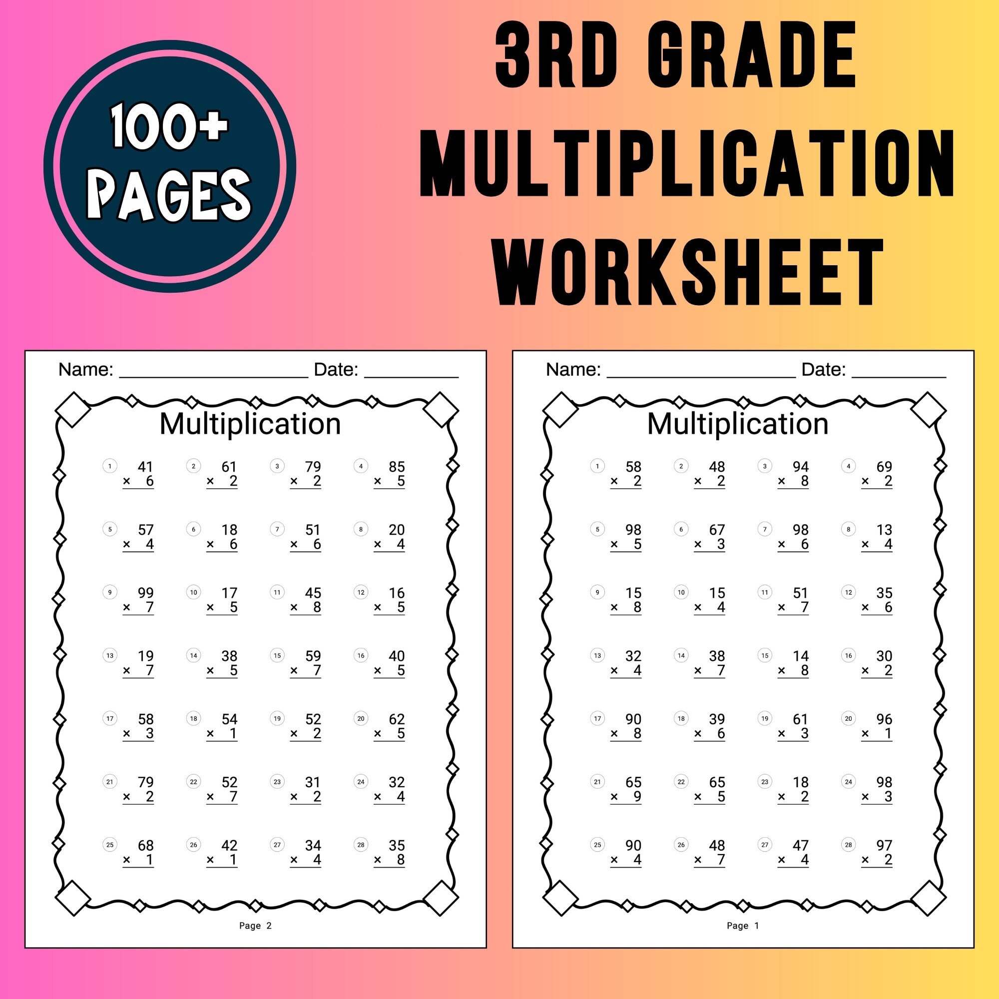 Buy 3rd Grade Math Multiplication Worksheet Chart Multiplication Table Homeschool Multiplication Printable Worksheet Third Grade Multiplication Online In India Etsy Buy 3rd Grade Math Multiplication Worksheet Chart Multiplication Table Homeschool Multiplication Printable Worksheet Third Grade Multiplication Online In India Etsy