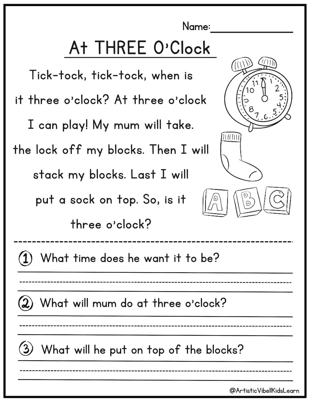 Buy 50 Kindergarten 1st Grade Reading Comprehension Passages Worksheets Sentences Reading Worksheet Fluency Worksheet English Passage Online In India Etsy