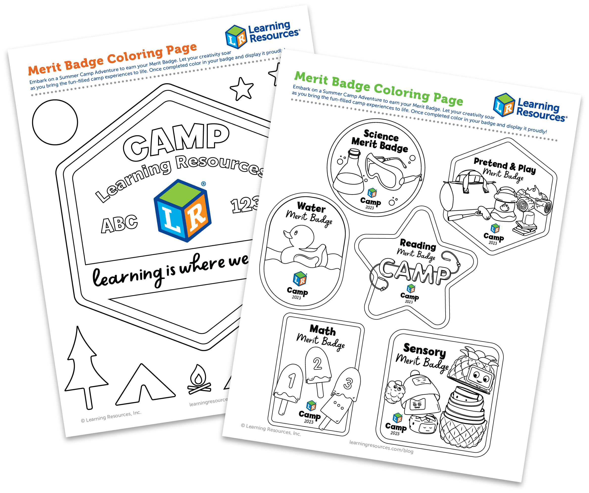 camping merit badge worksheet
