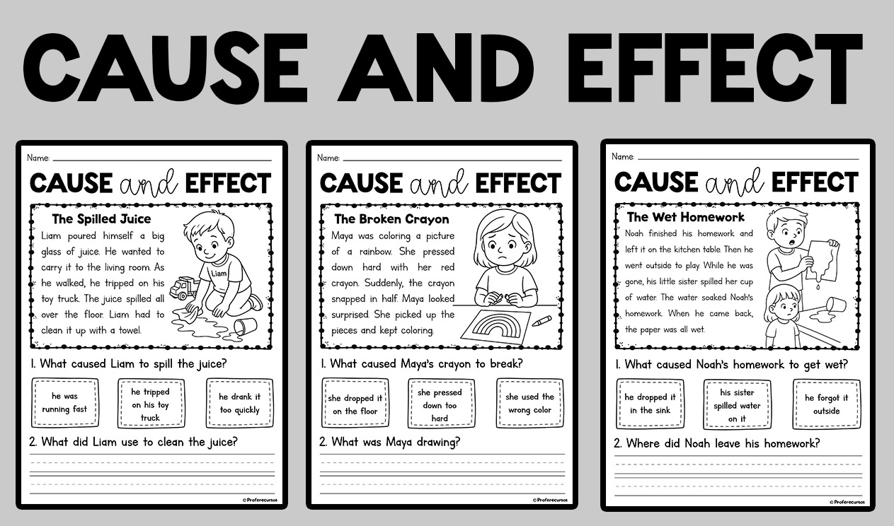 Cause And Effect Reading Comprehension Worksheets Cause And Effect Reading Comprehension Worksheets