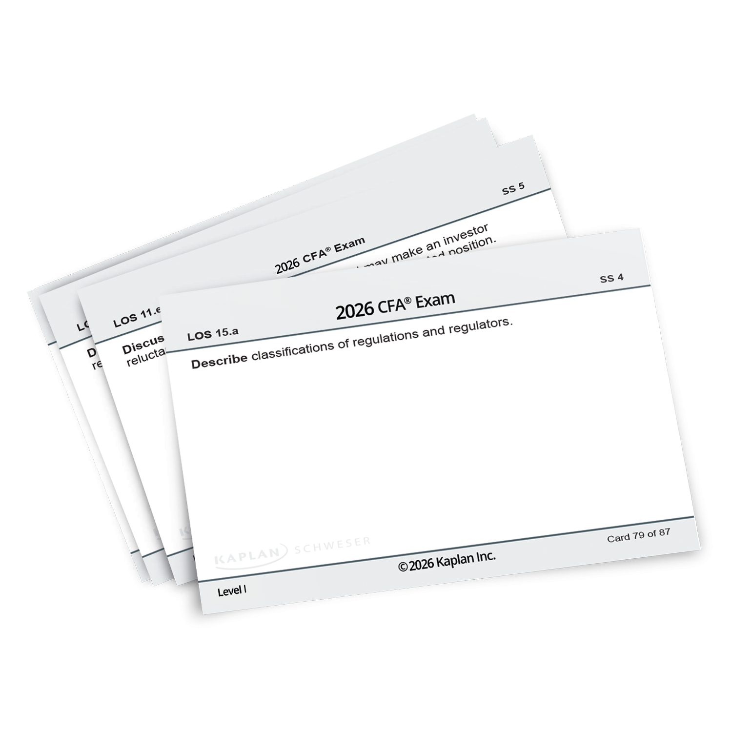 CFA Level 1 Flashcards Kaplan Schweser