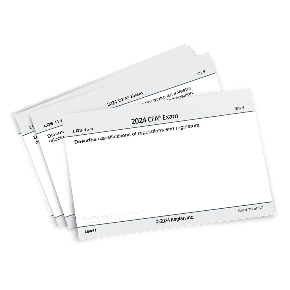 CFA Level I Flashcards Set Morgan International