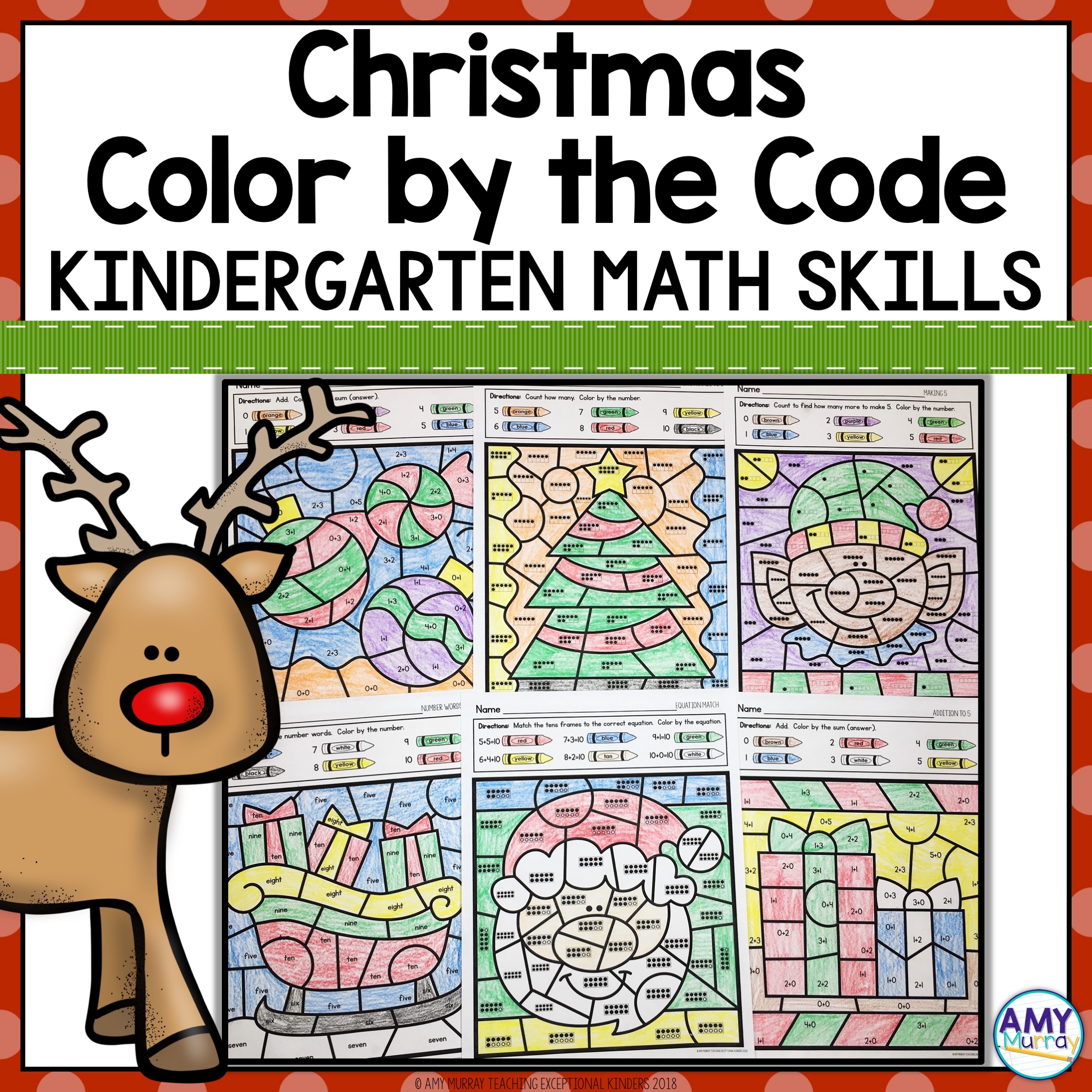 kindergarten math worksheets christmas