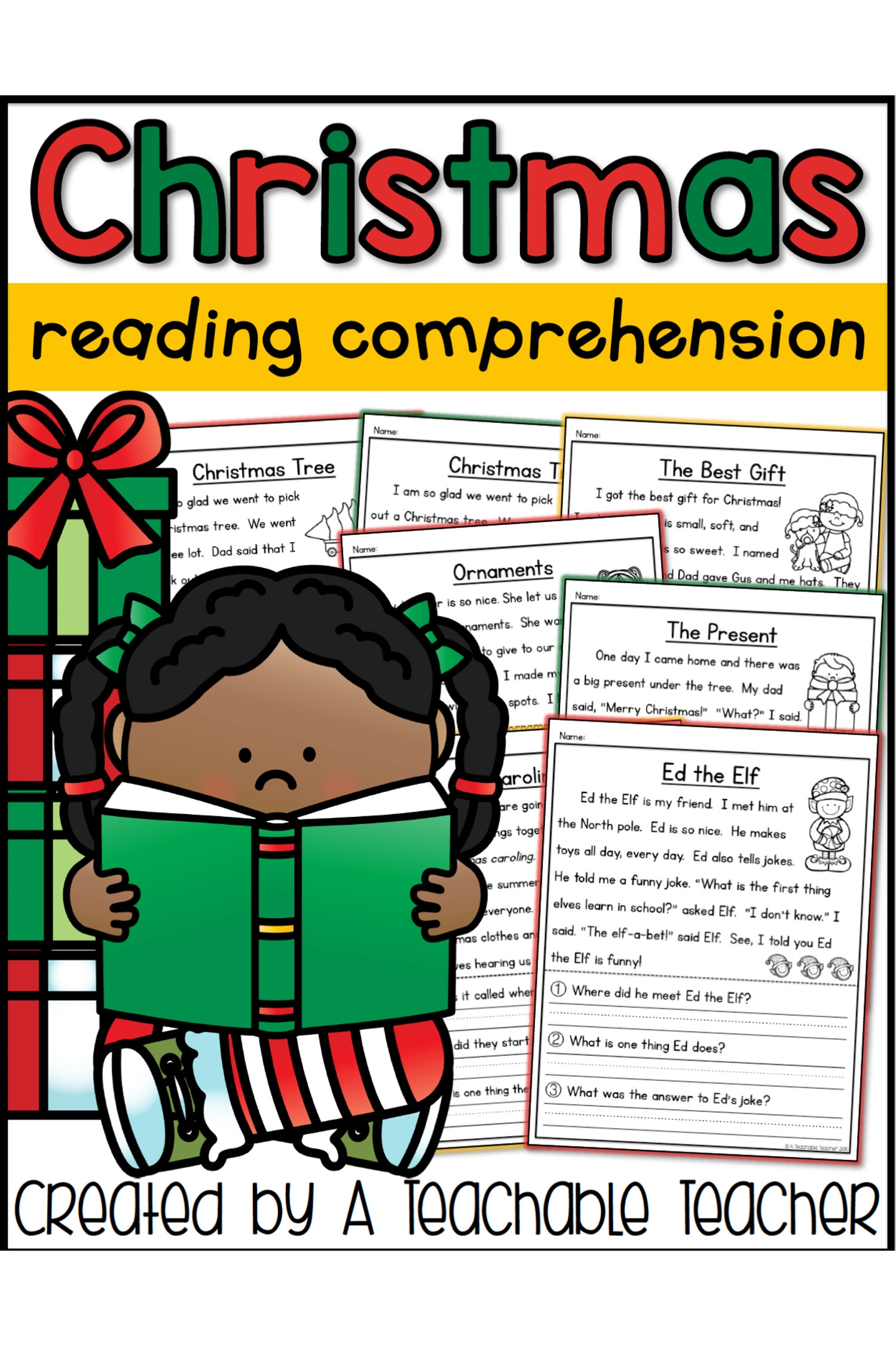 Christmas Reading Comprehension A Teachable Teacher
