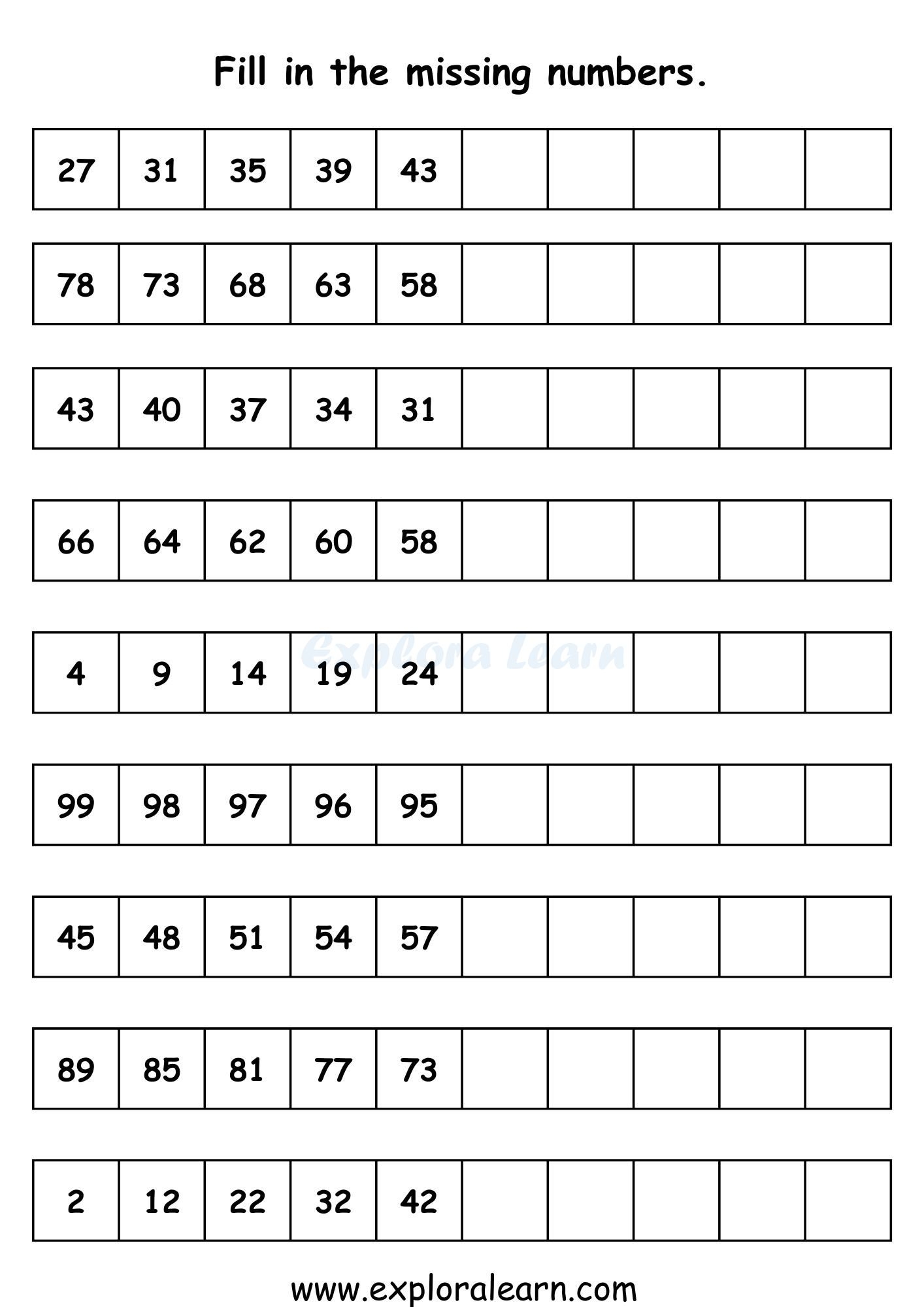 Class 1 Math Worksheets Practice And Learn