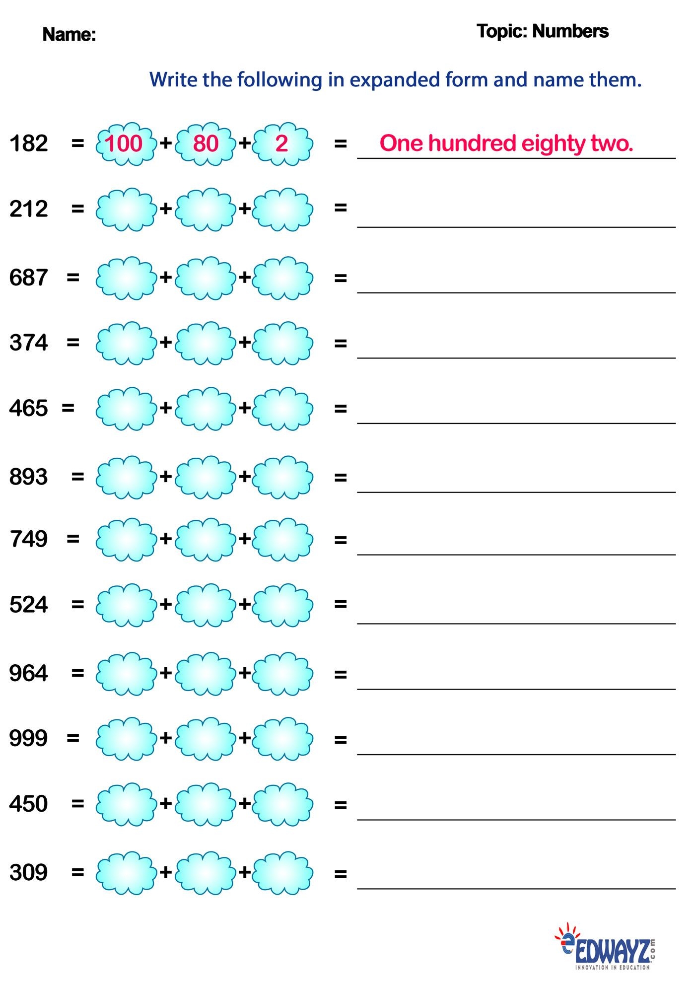 Class 2 Math Worksheet Math Worksheet Math Kids Math Worksheets