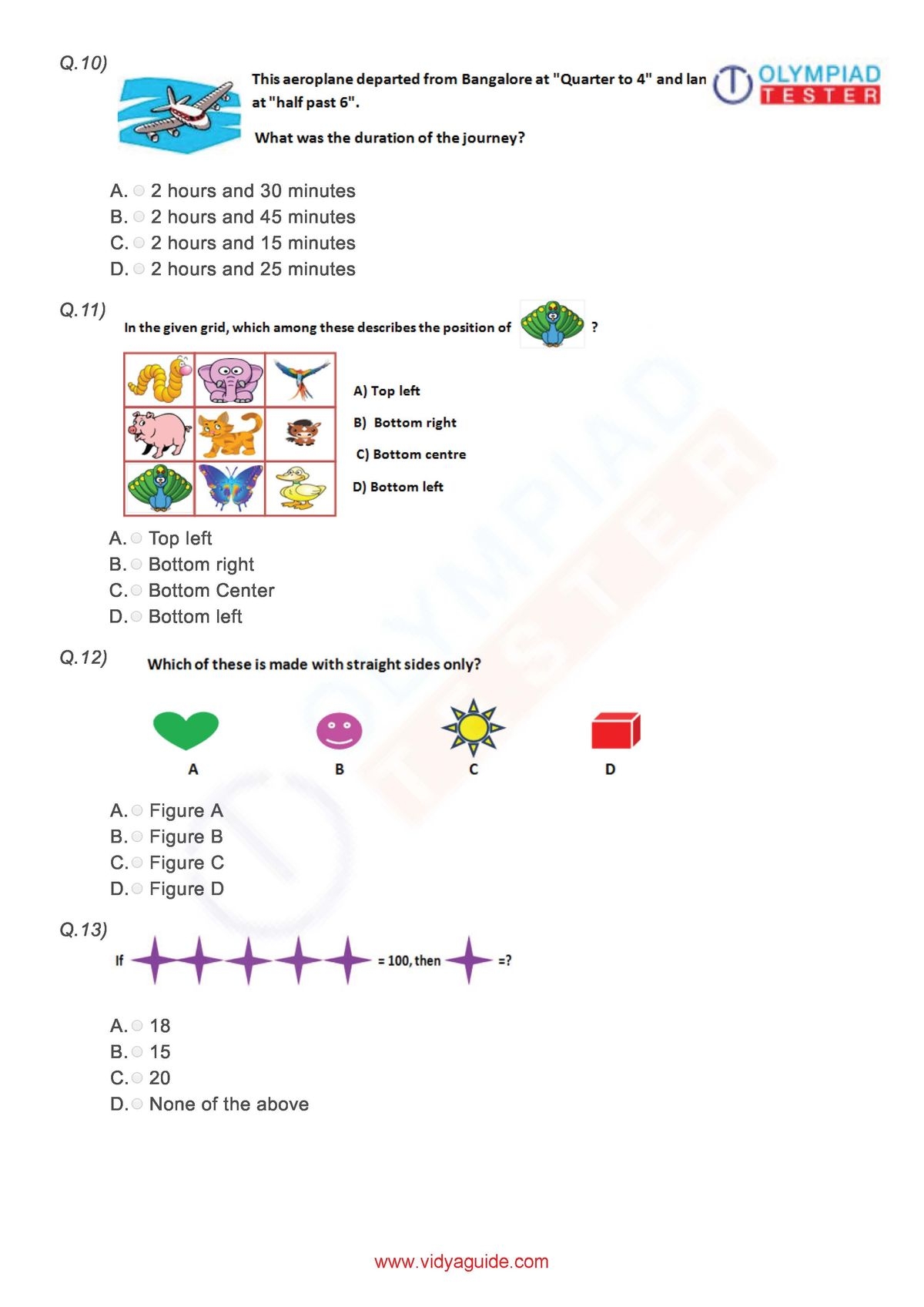 Class 3 Olympiad Study Material Olympiad Exam Class 3 Maths Math Olympiad