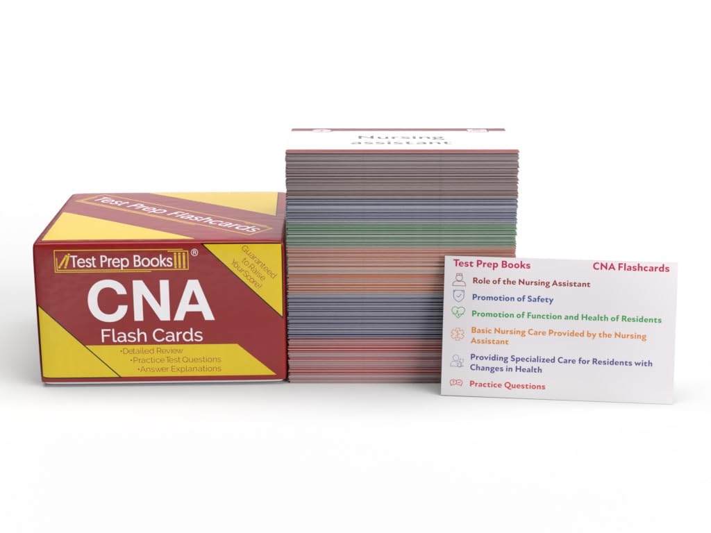 CNA Flash Cards 2022 2023 CNA Training Flashcards Study Guide With Practice Test Questions For The Certified Nursing Assistant Exam Full Color Cards Test Prep Books Amazon de Books