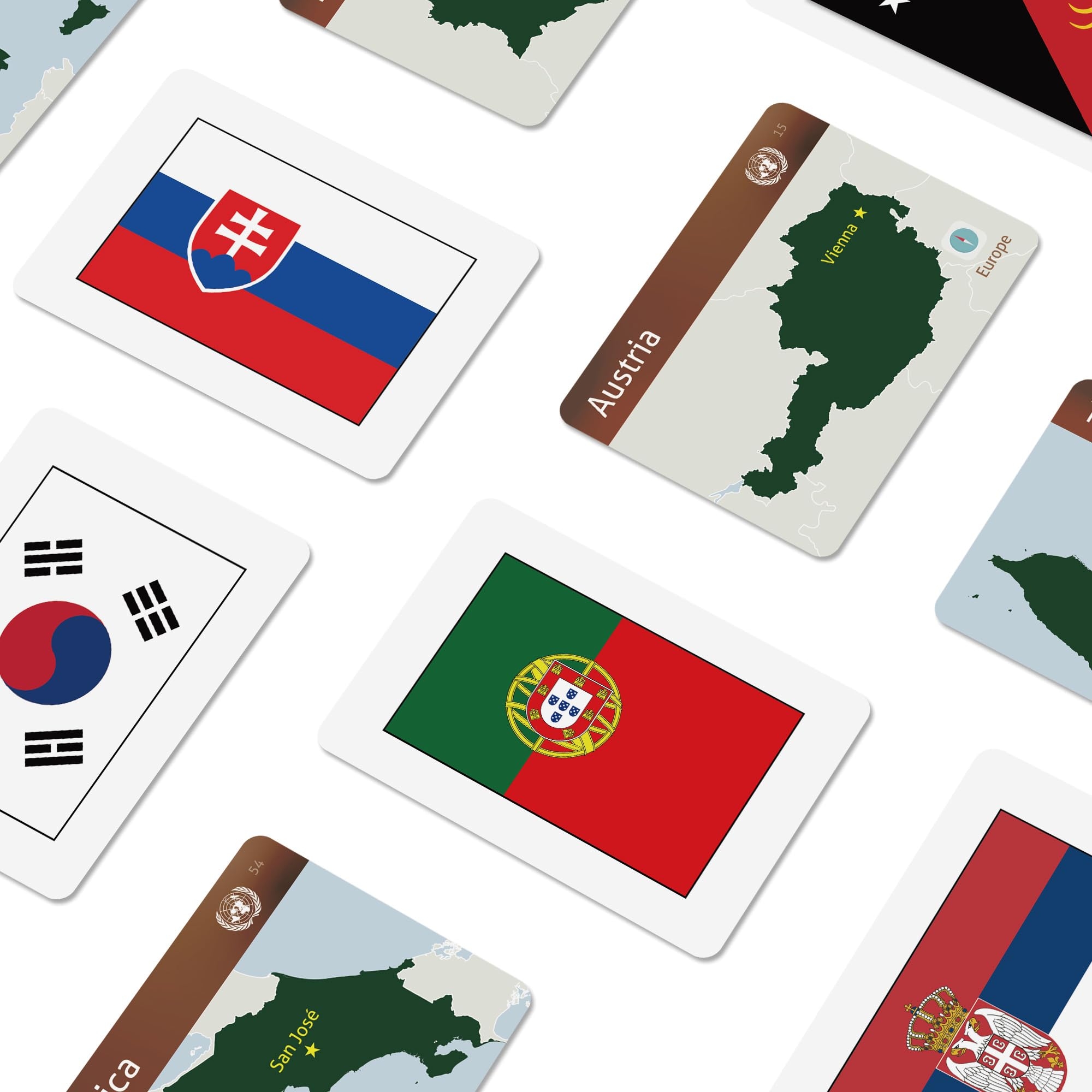 Collection Of Country Flags Flashcards Premium Set Amazon de Toys