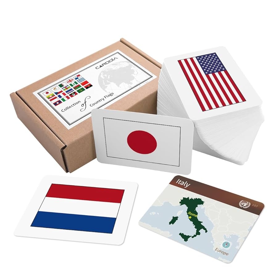 Collection Of Country Flags Flashcards Premium Set Amazon de Toys