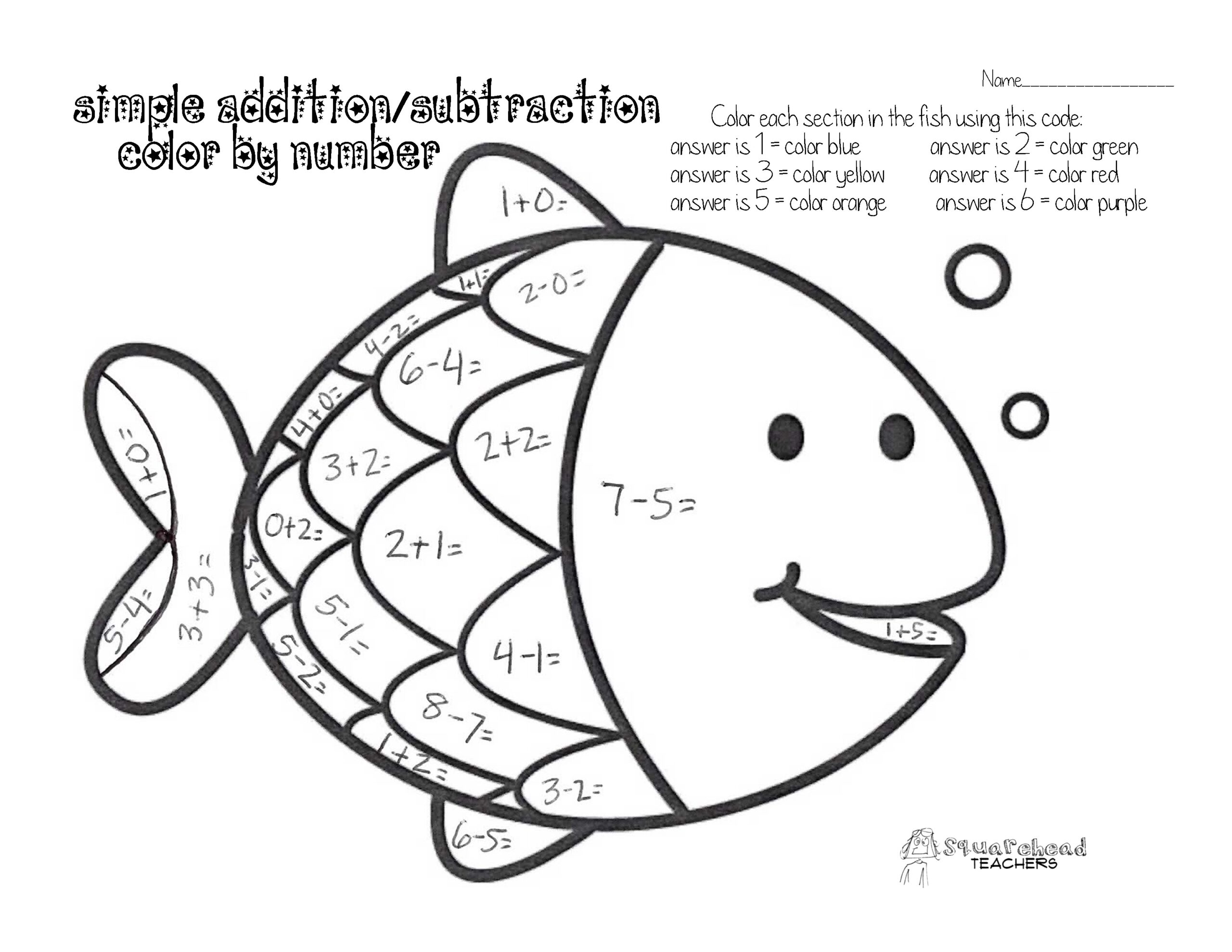 1st grade math coloring worksheets