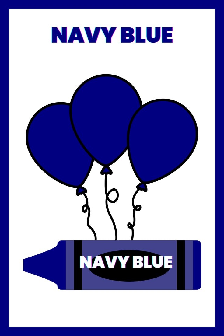 blue color flashcards