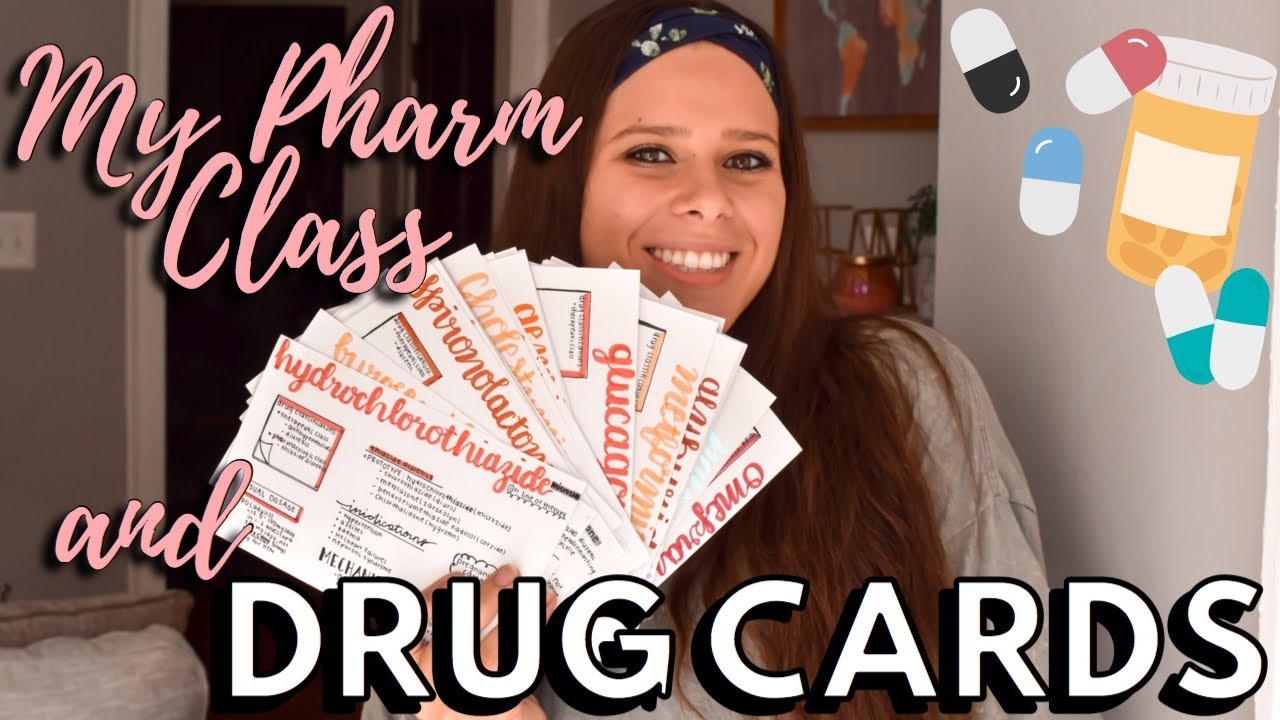 COME TO PHARMACOLOGY CLASS WITH ME How Do I STUDY And Make DRUG CARDS NURSING SCHOOL 2020 YouTube
