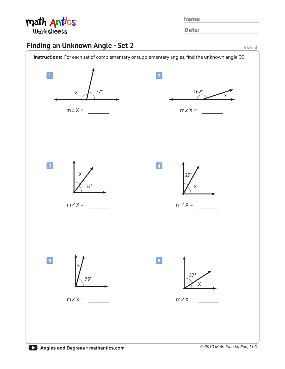 math antics worksheets