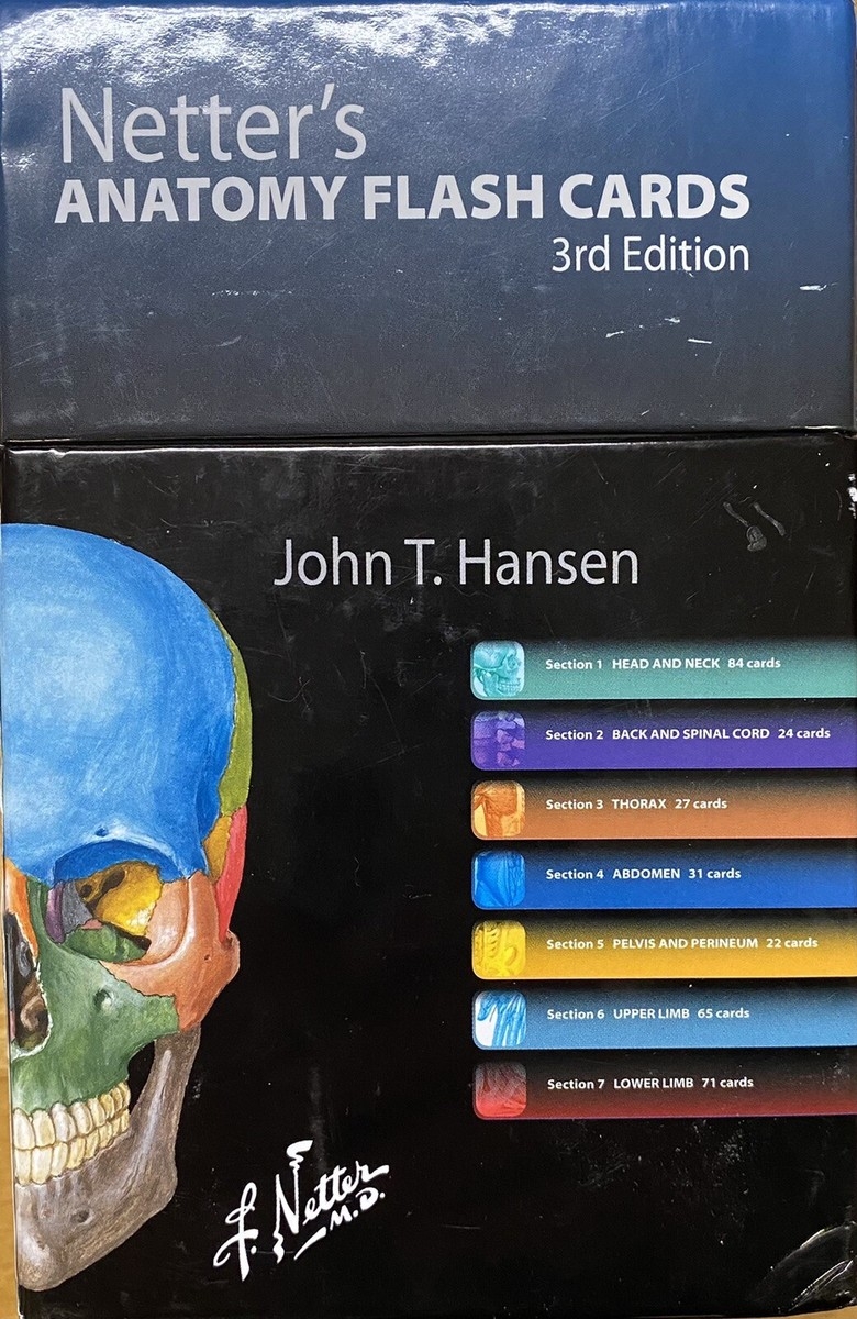 COMPLETE Netter s Anatomy Flash Cards 3rd Edition By John T Hansen EBay UK
