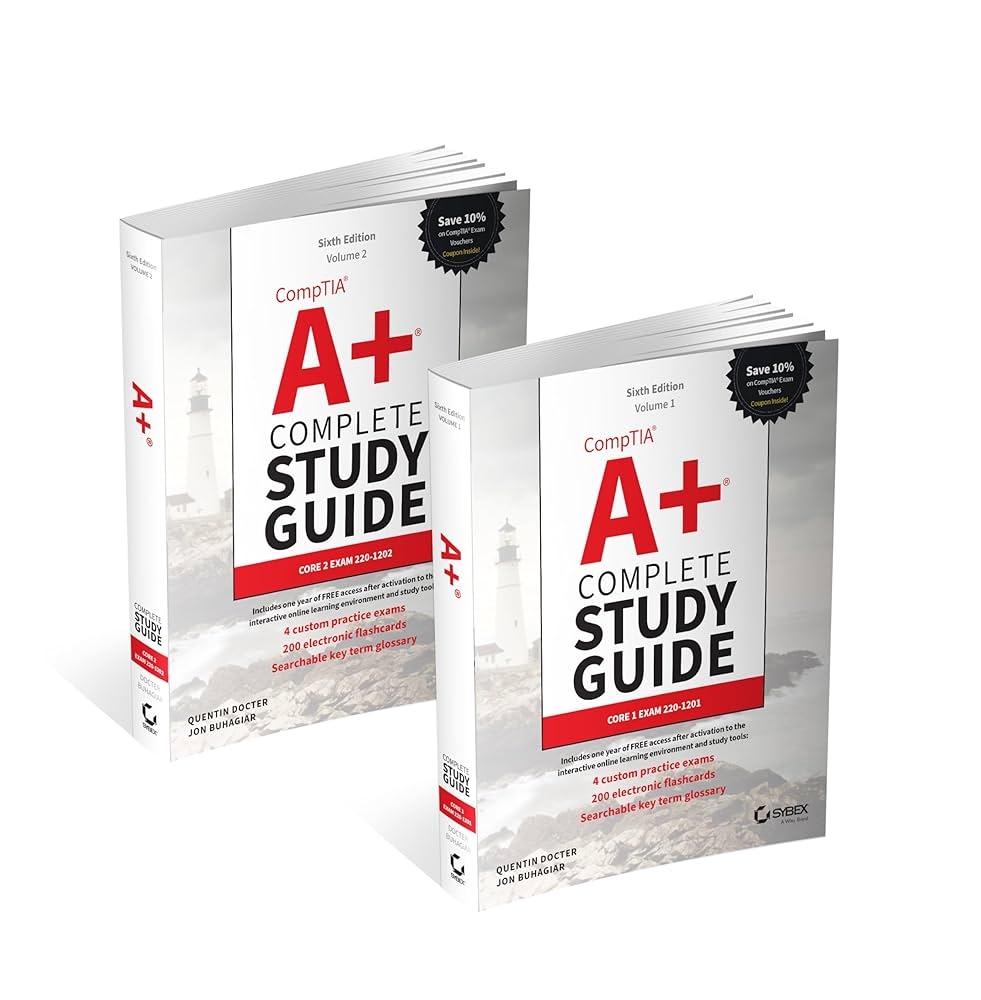 CompTIA A Complete Study Guide 2 Volume Set Volume 1 Core 1 Exam 220 1201 And Volume 2 Core 2 Exam 220 1202 Sybex Study Guide Docter Quentin Buhagiar Jon Amazon de Books