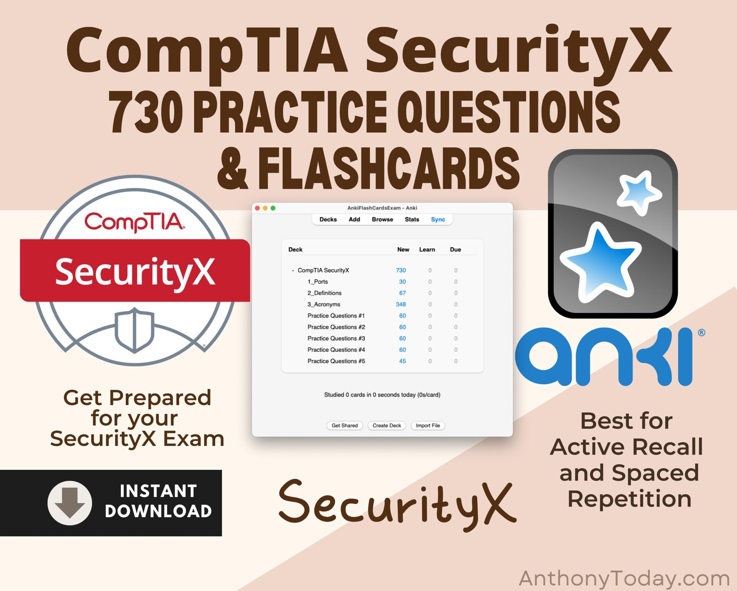 CompTIA SicherheitX Anki Lernkarten Umfassender Lernf hrer Sicherheitspraktiker CAS 005 Pr fungsvorbereitungskarten Studie Zur Cyber Exam Prep Etsy de