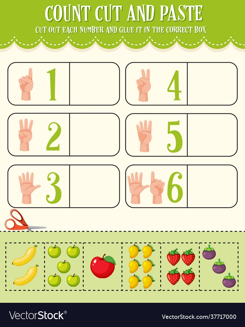 math cut and paste worksheets