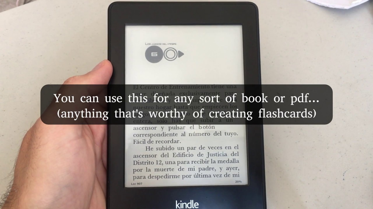 Create Anki Flashcards While Reading On Kindle Device YouTube