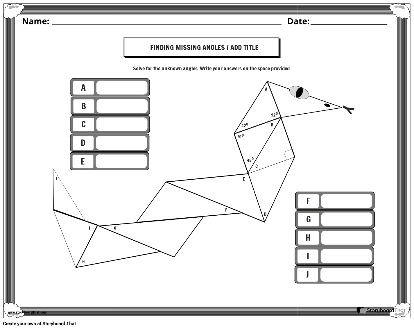angles in a triangle worksheet angles in a triangle worksheet