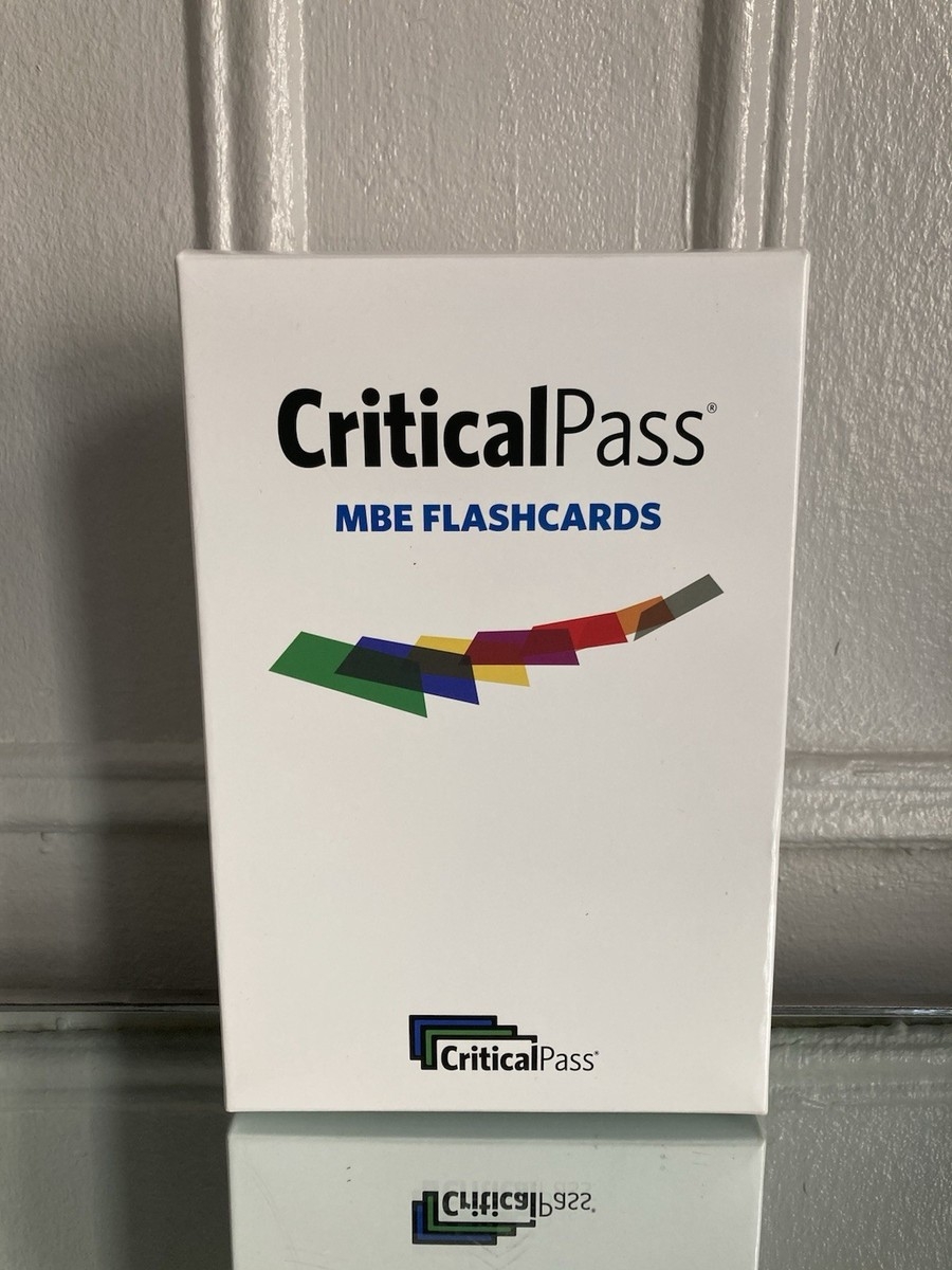 Critical Pass Bar MBE Flashcards 2025 2026 Used Complete EBay