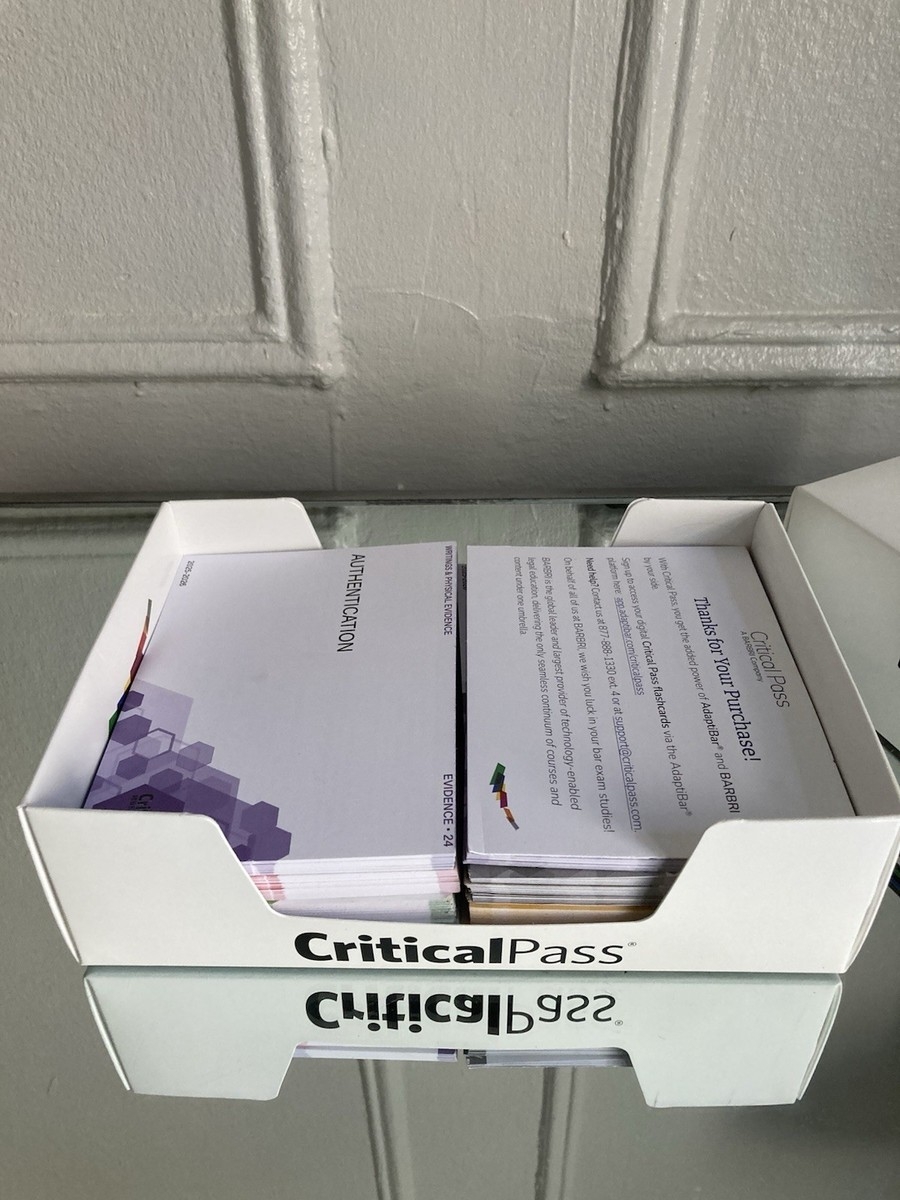Critical Pass Bar MBE Flashcards 2025 2026 Used Complete EBay