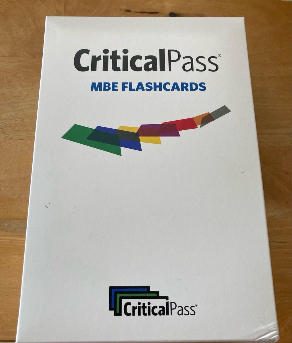 Critical Pass MBE Flashcards 2025 2026 EBay