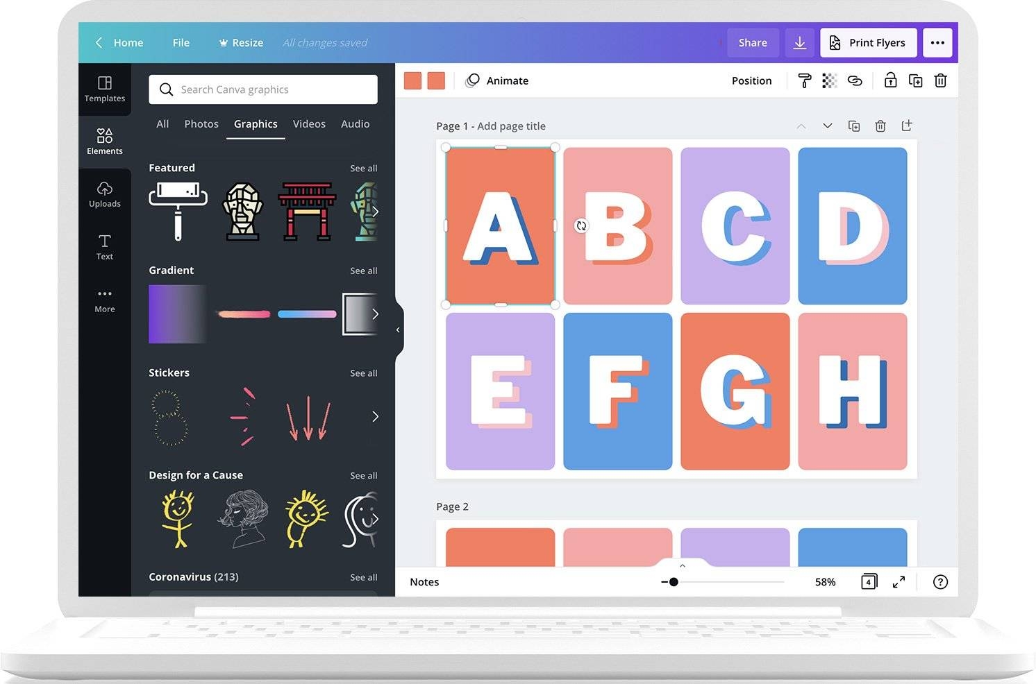 how to print flashcards