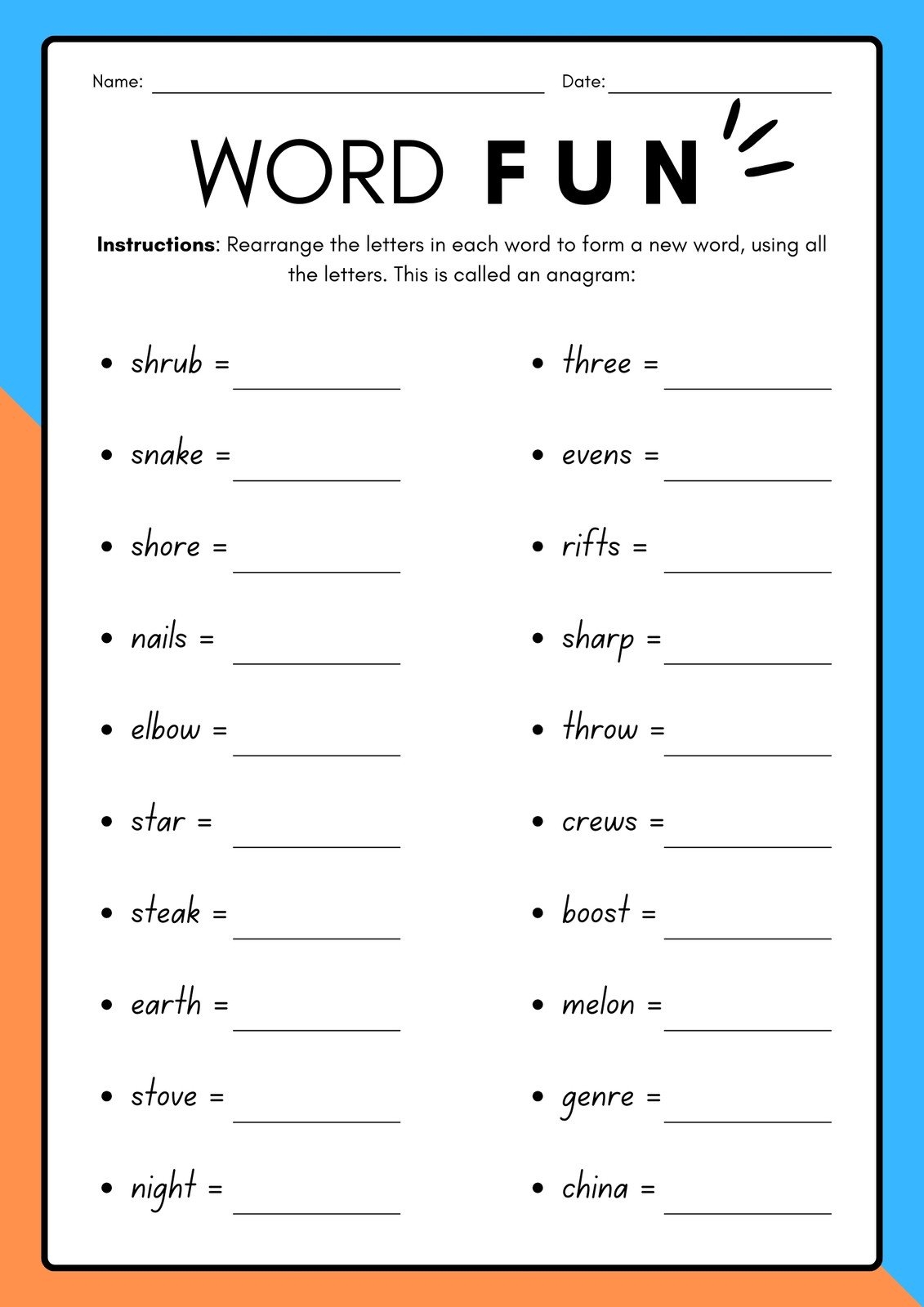 Customize 43 5th Grade Worksheets Templates Online Canva