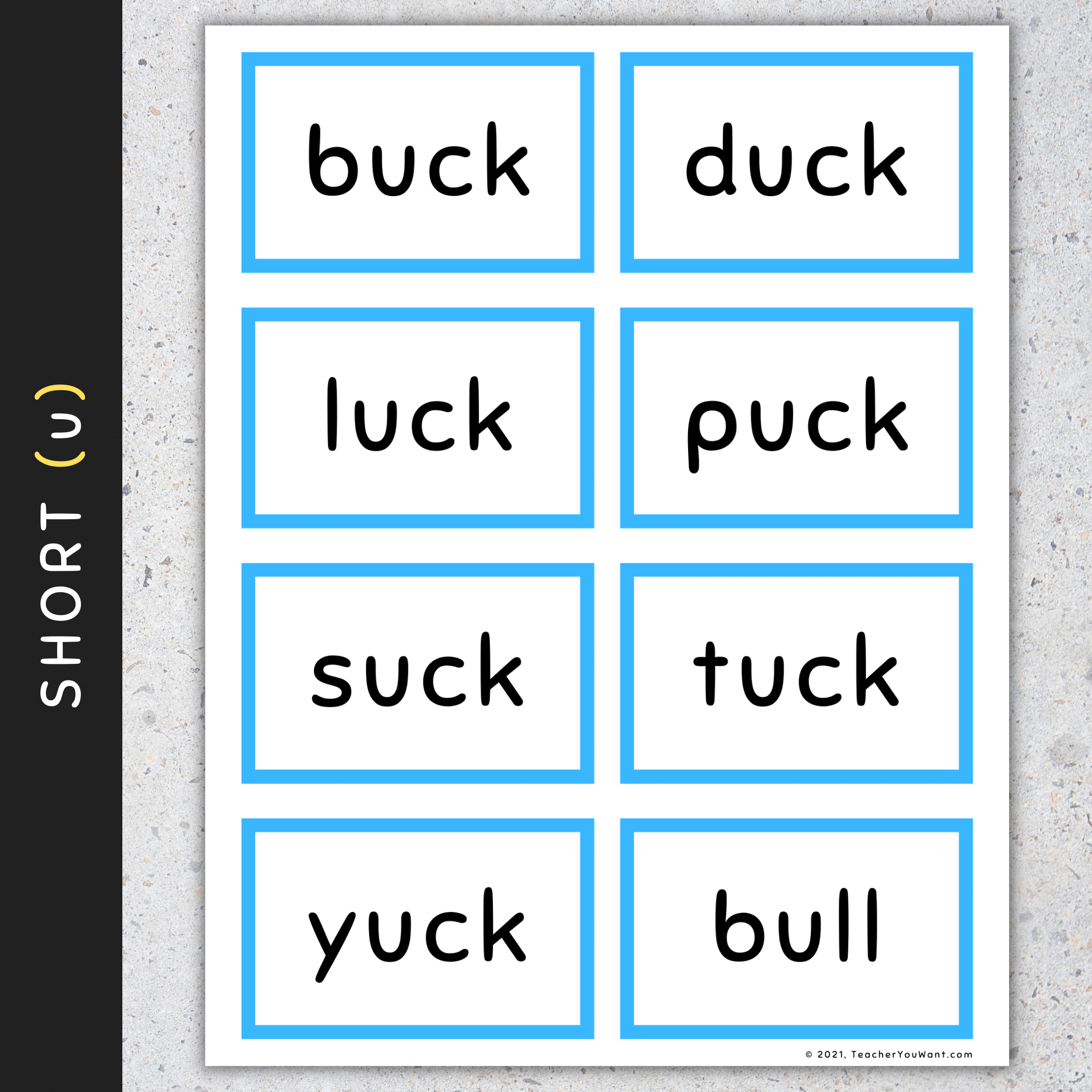CVCC Words Flash Cards Short Vowels A E I O U CVCC Words List SET 1 Made By Teachers