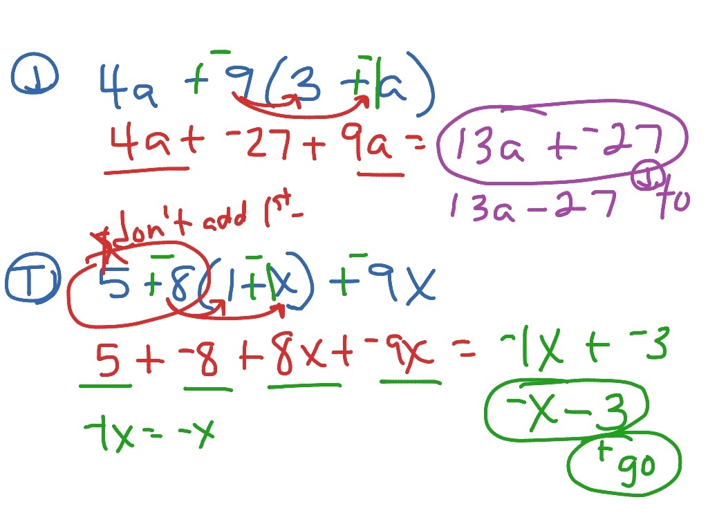 Did You Hear About Worksheet Distributive Property Simplifying Expressions ShowMe