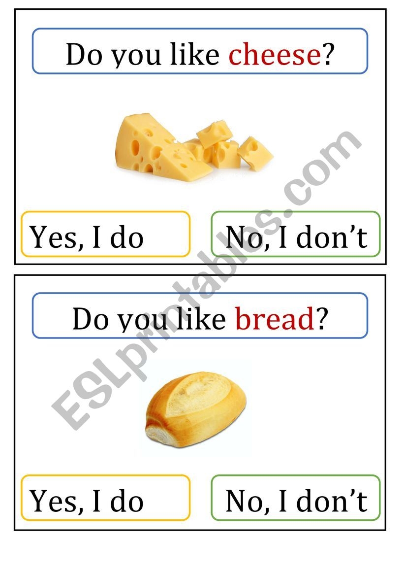 Do You Like Breakfast Flashcards ESL Worksheet By Fafela