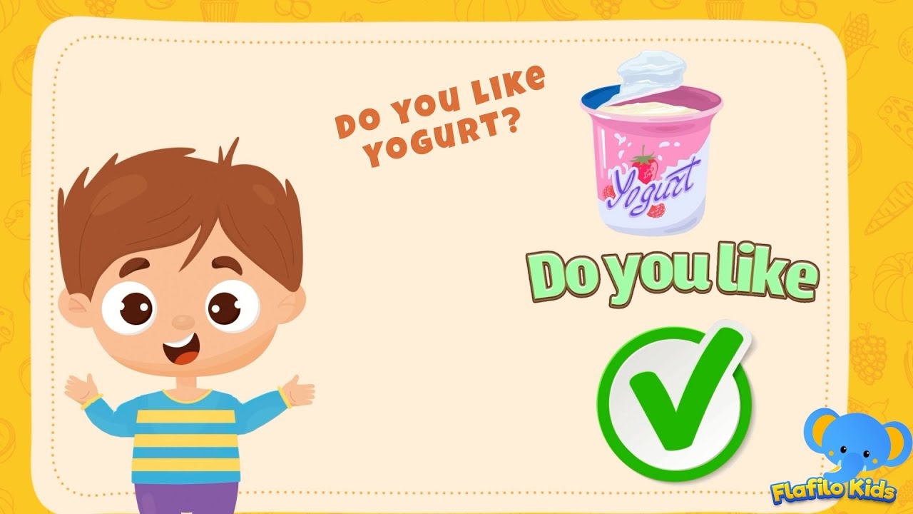 do you like spaghetti yogurt flashcards