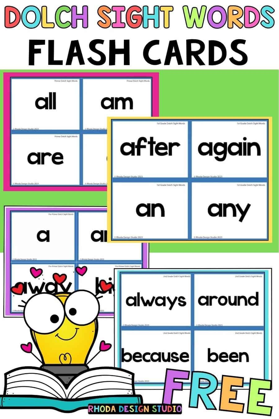 Dolch Sight Word Flash Cards Free Printables Quick Easy Practice Dolch Sight Word Flash Cards Free Printables Quick Easy Practice