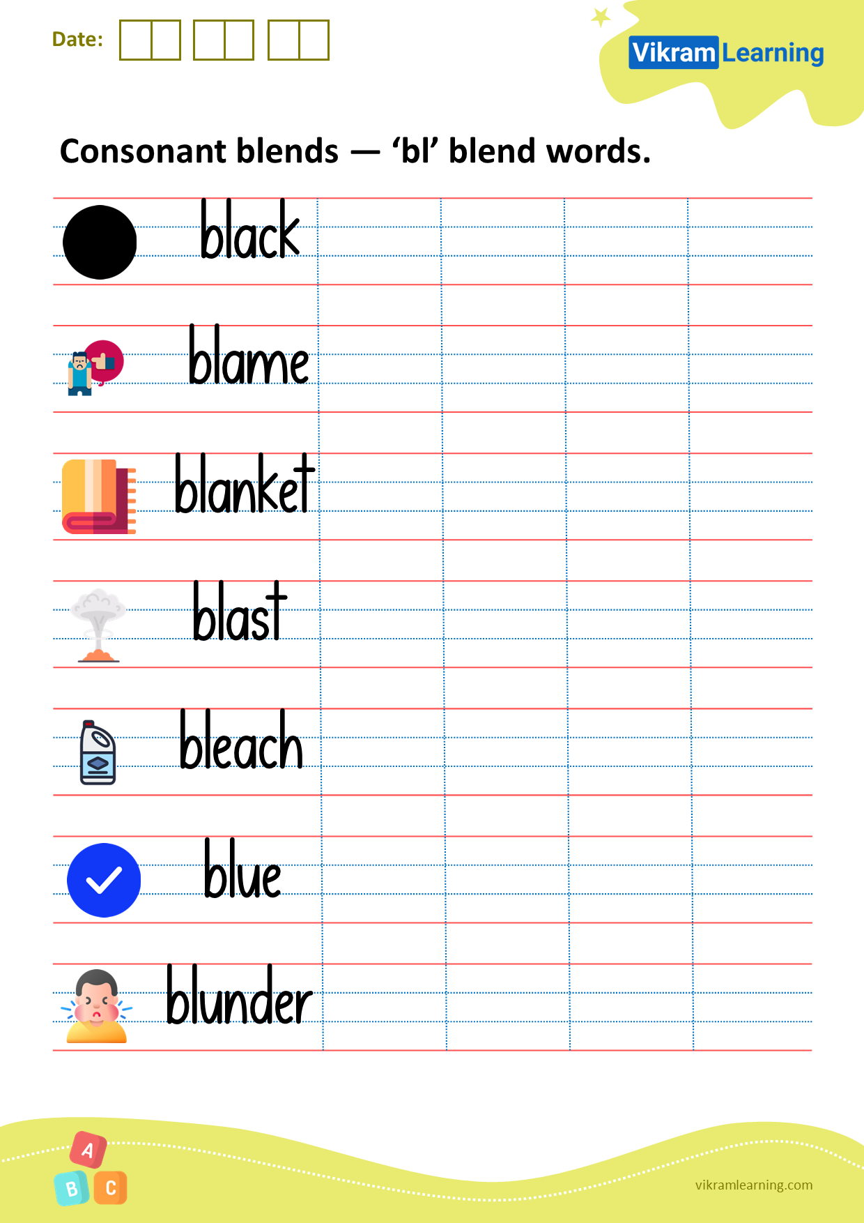 Download Consonant Blends bl Blend Words Worksheets Vikramlearning Download Consonant Blends bl Blend Words Worksheets Vikramlearning