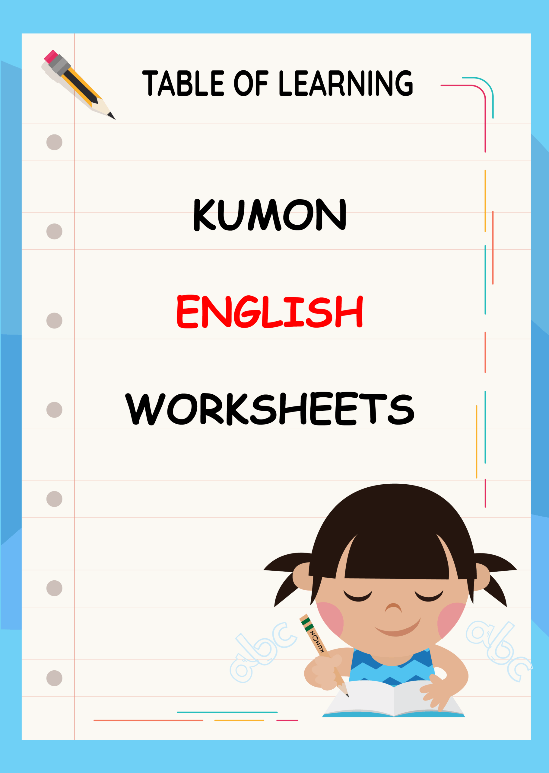reading kumon worksheets
