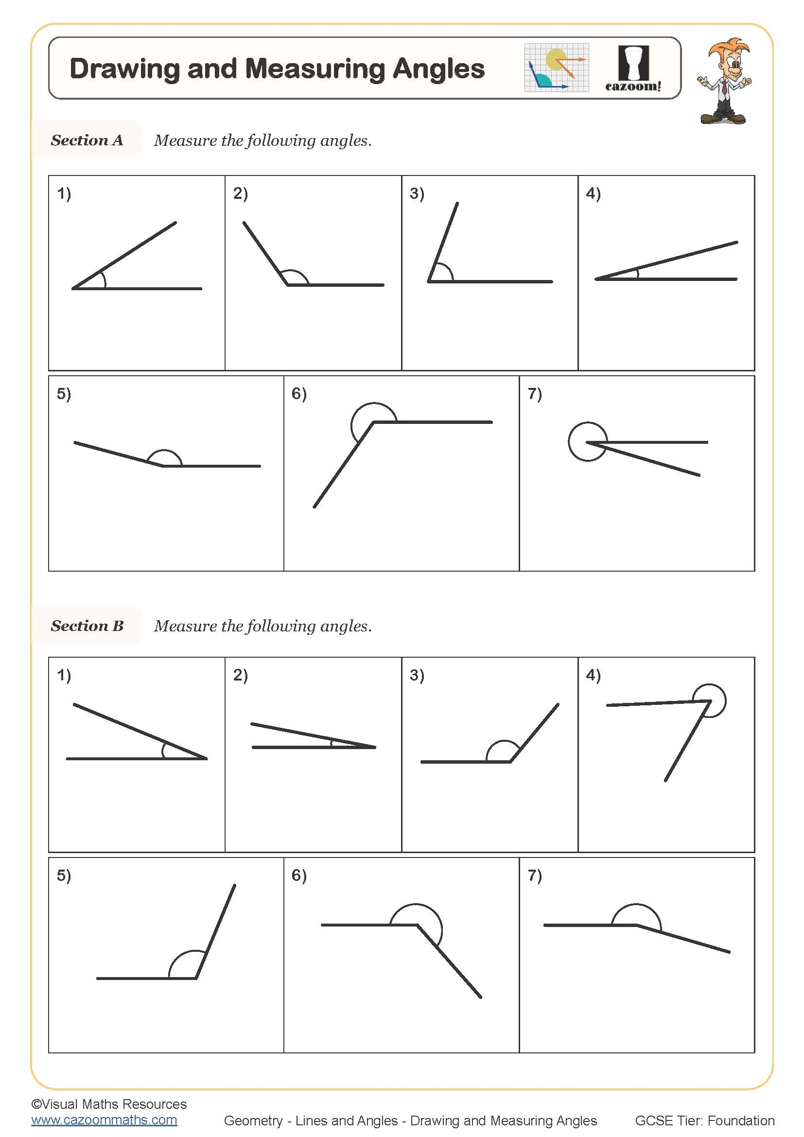 Drawing And Measuring Angles Worksheet Printable Maths Worksheets Drawing And Measuring Angles Worksheet Printable Maths Worksheets