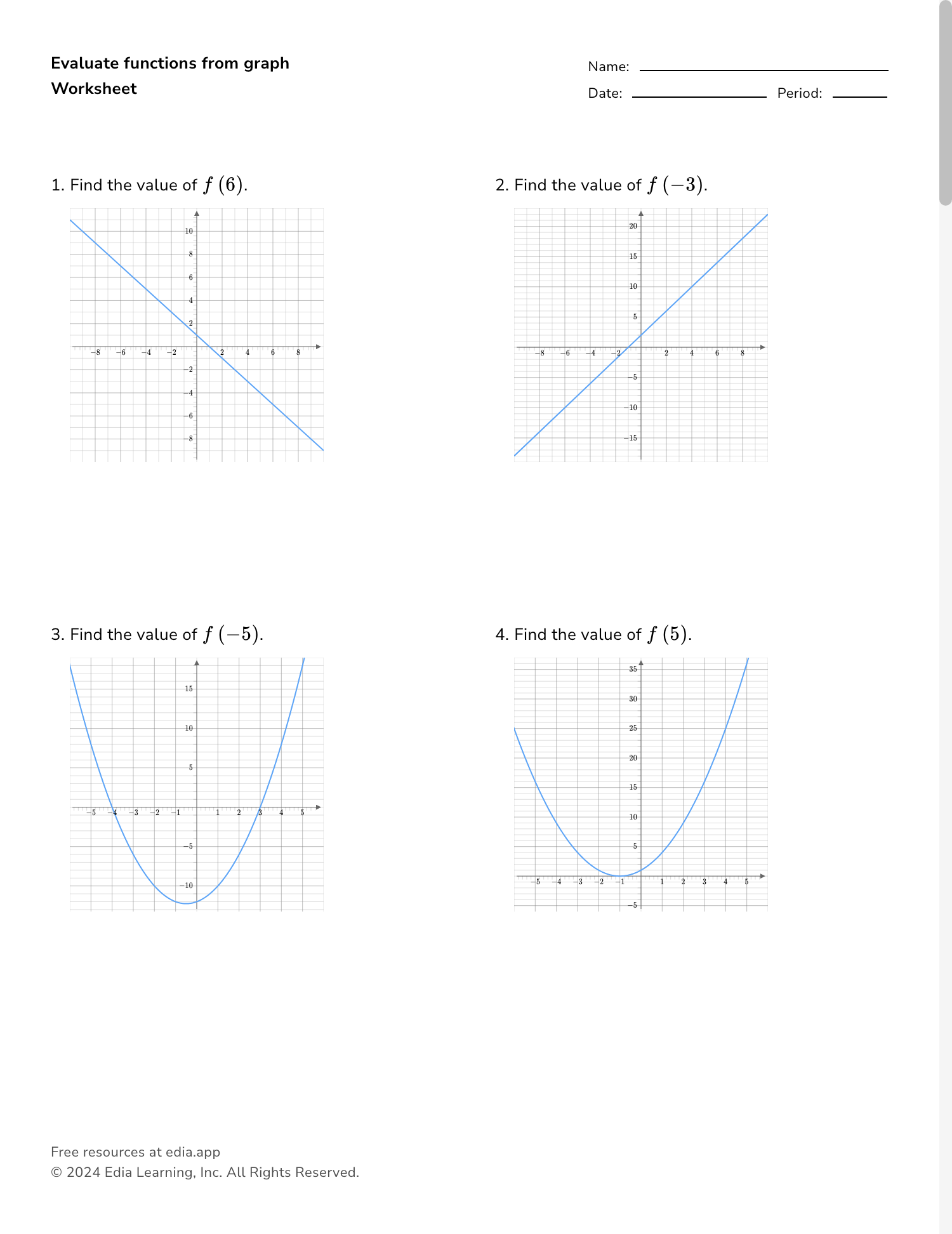 functions math worksheets functions math worksheets