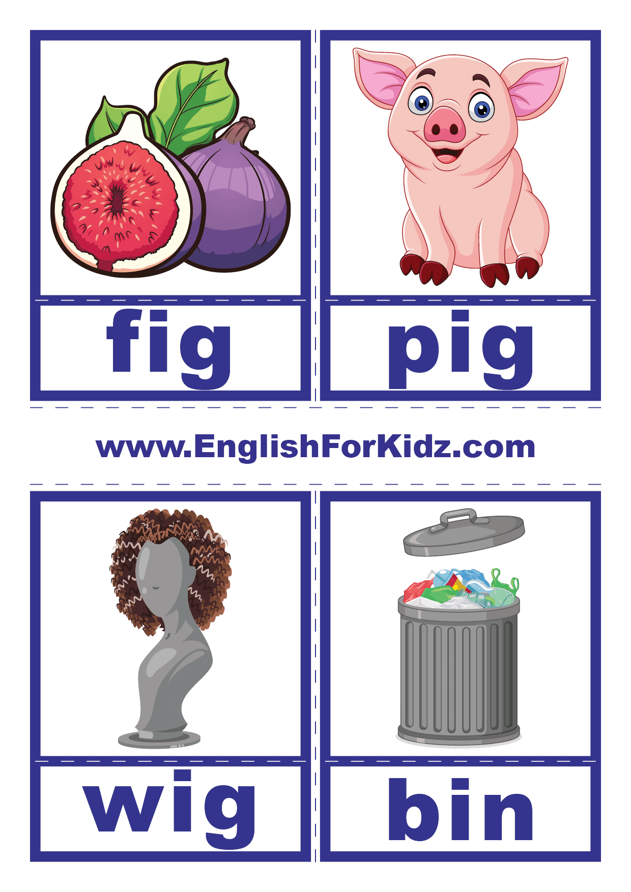 cvc words flashcards