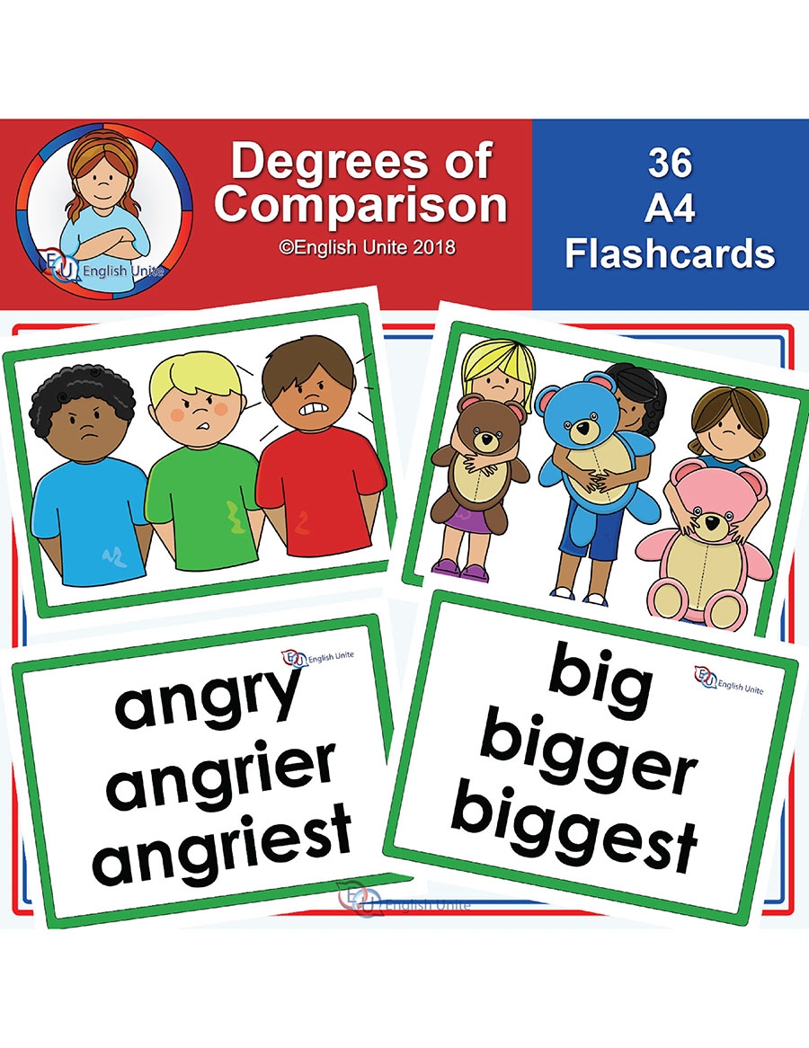 English Unite Flashcards A4 Degrees Of Comparison