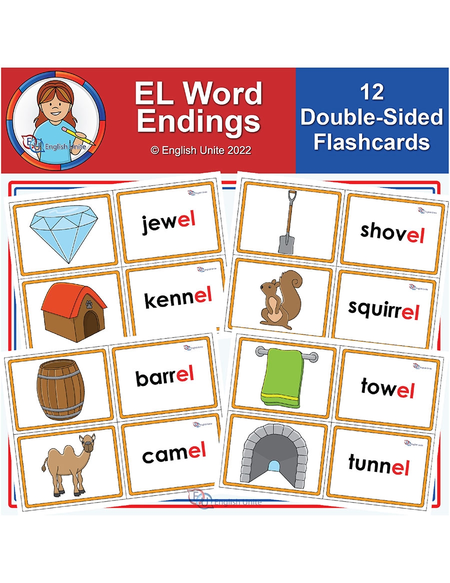 English Unite Flashcards Spelling EL Word Endings