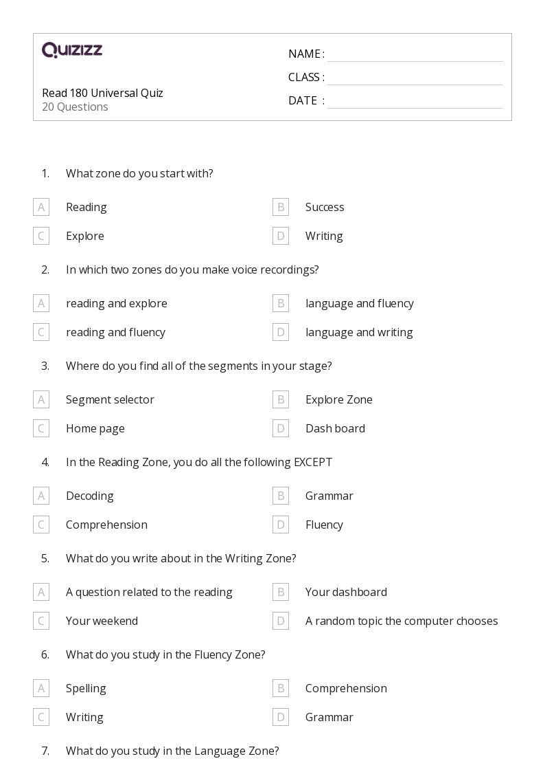English Worksheets Read 180 Workshop 1 Vocabulary Worksheets Library