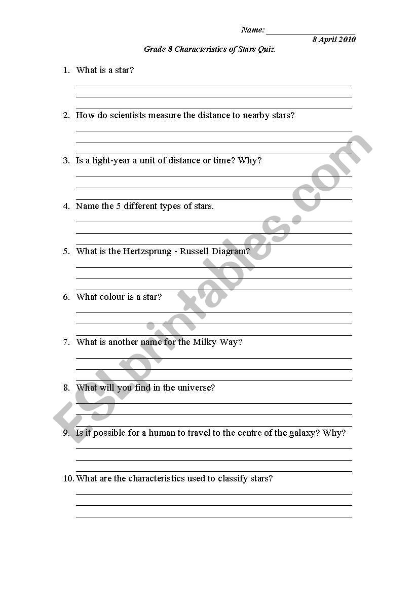 English Worksheets Science Grade 8 Worksheets Library