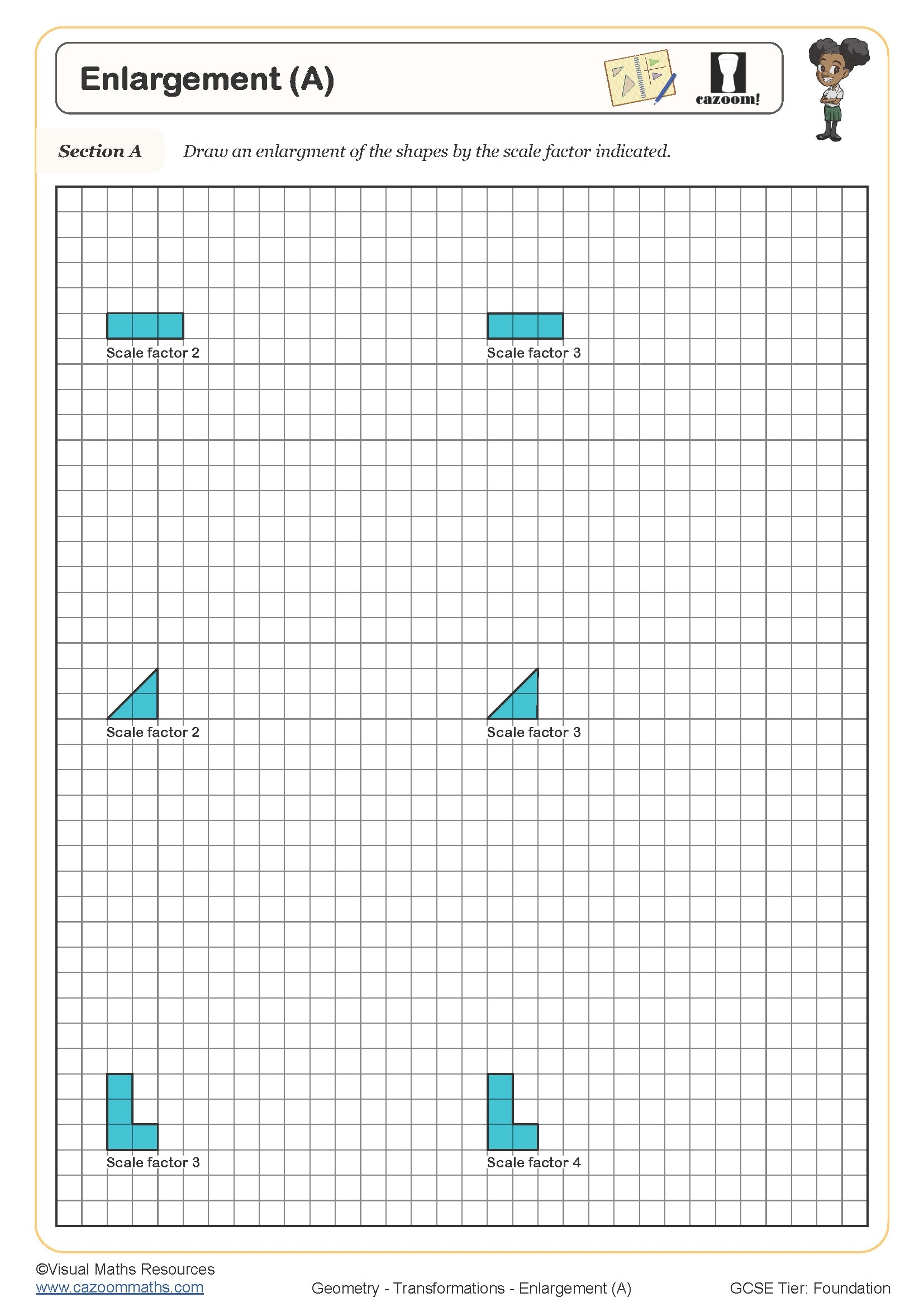 Enlargement A Worksheet Printable PDF Worksheets