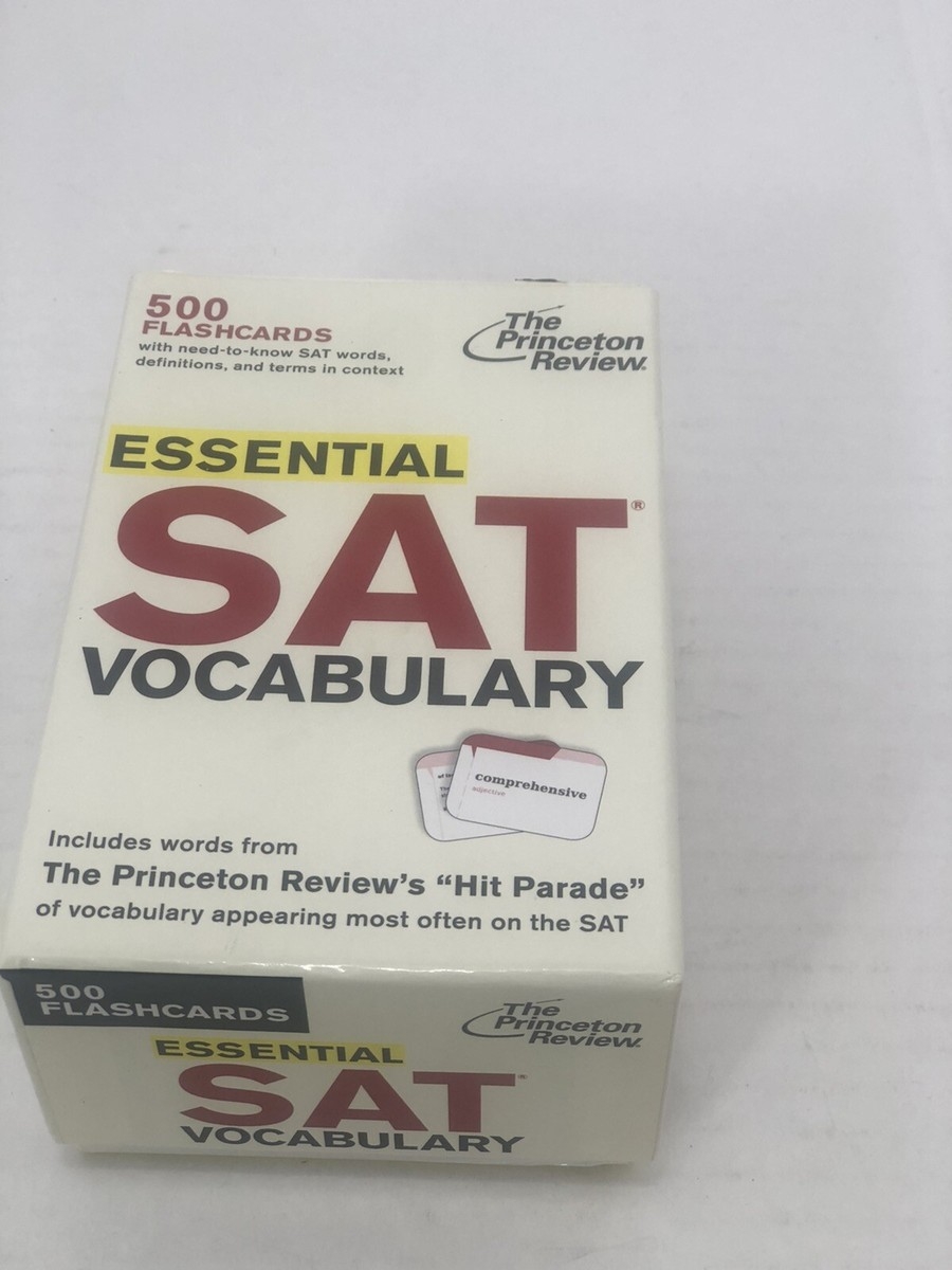 Essential SAT Vocabulary flashcards 500 Flashcards With Need to Know S GOOD 9780375429644 EBay