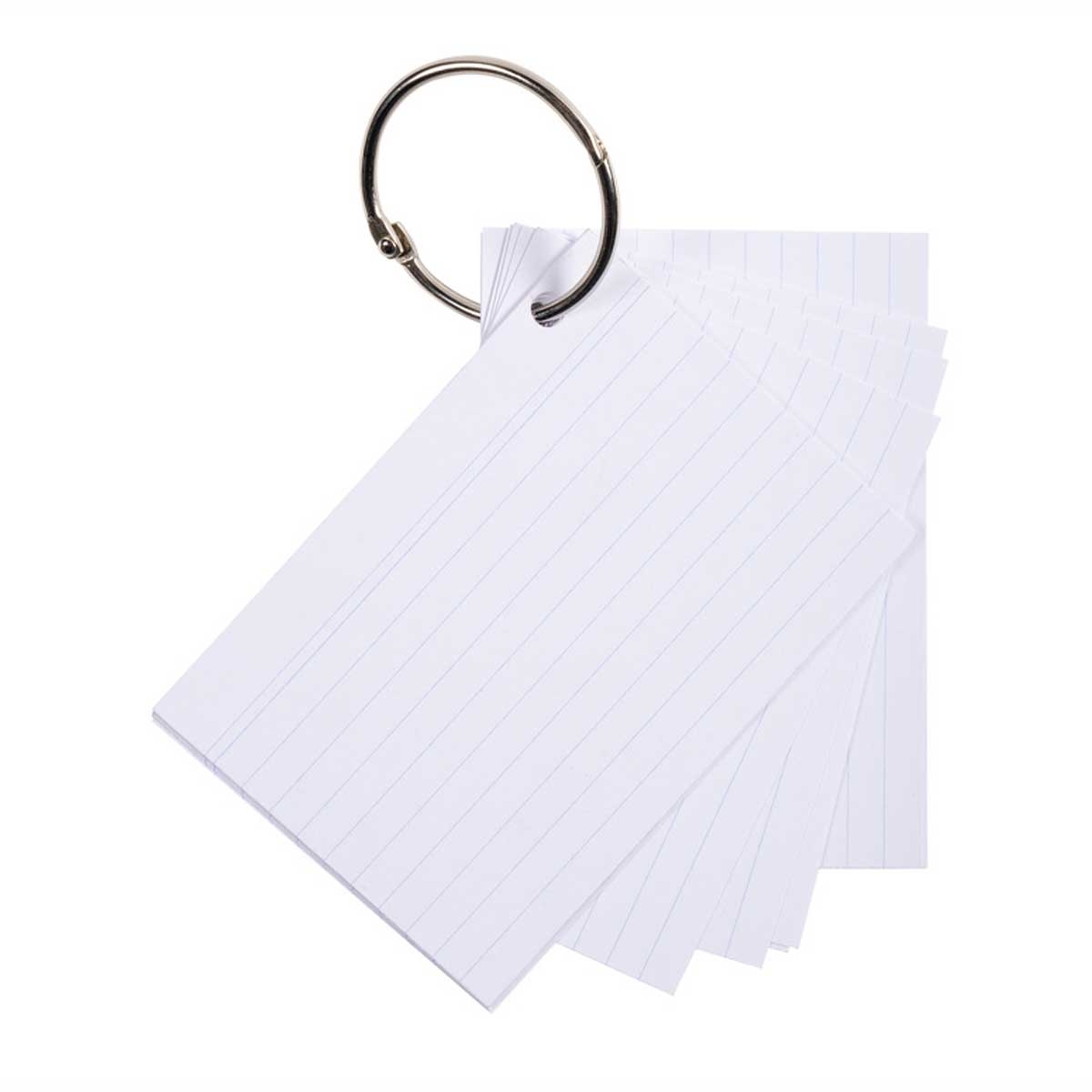 Exacompta 50 Flashcards Mit Ring A7 Liniert Italiano Bello Shop